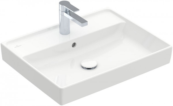 Villeroy and Boch Vanity Washbasin Collaro grounded 1 hole with overflow Alpine White | 600 mm