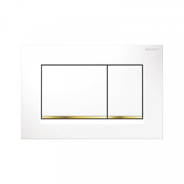 Geberit Flush Plate Sigma30 Chrome/Gold Plastic 164 x 246 x 12mm 115883KK1