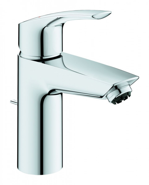 Small Basin Taps Grohe Eurosmart low pressure with pop-up waste set Chrome