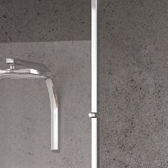 Kinedo Shower rail SOLO or shower wall Chrome
