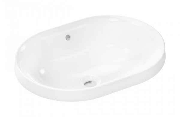 Inset Basin Hansgrohe Xuniva U Oval SmartClean 550x400x130 mm White
