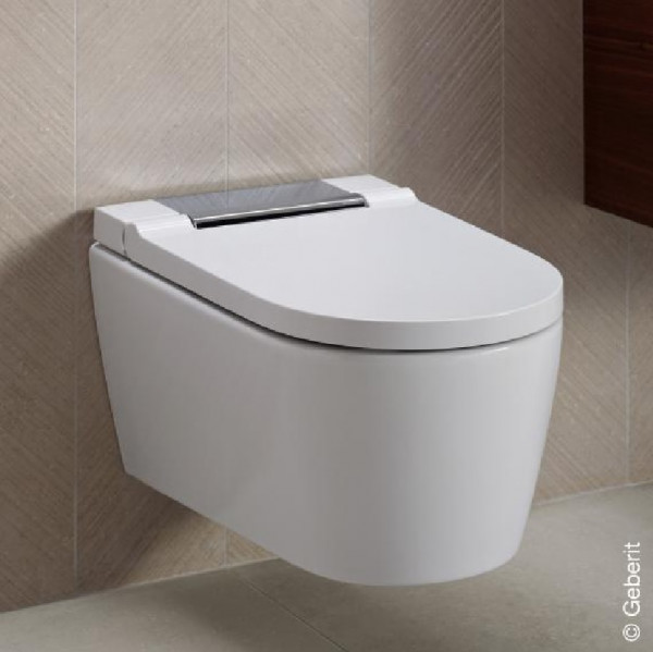 Geberit Japanese Toilet AquaClean 340x375x280mm Chrome hinges