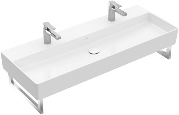 Villeroy and Boch Double Basin Memento 2.0 2x1 hole without overflow White Alpin 1200mm