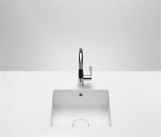 Dornbracht Undermount Sink 1 bowl with Waste Set 450x400mm White Matt