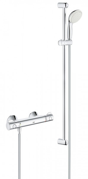 Grohe Grohtherm 800 Thermostat shower mixer with Shower Set 34566001