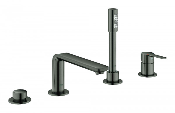 Grohe Bath Mixer Tap Lineare Brushed Hard Graphite