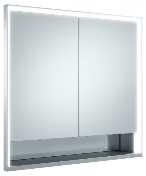 Bathroom Mirror Cabinet Keuco Royal Lumos Built-in, 2 doors 700 mm Silver anodised