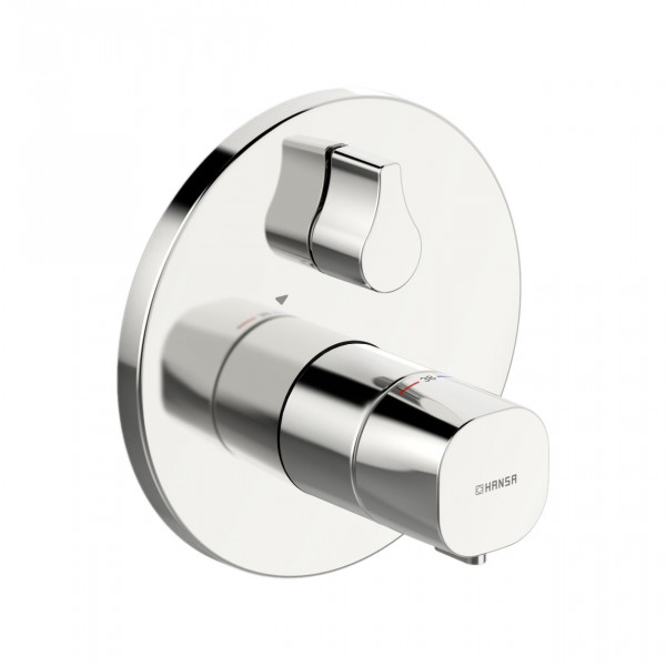 Thermostatic Shower Mixer Hansa LIVING Round, Built-in Chrome