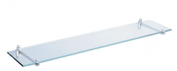 Delabie Glass shelf with soft edge Clear 120 x 600 mm 6555