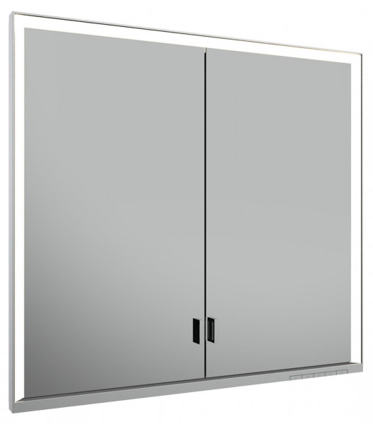 Bathroom Mirror Cabinet Keuco Royal Lumos Built-in, 2 doors 800 mm Silver anodised