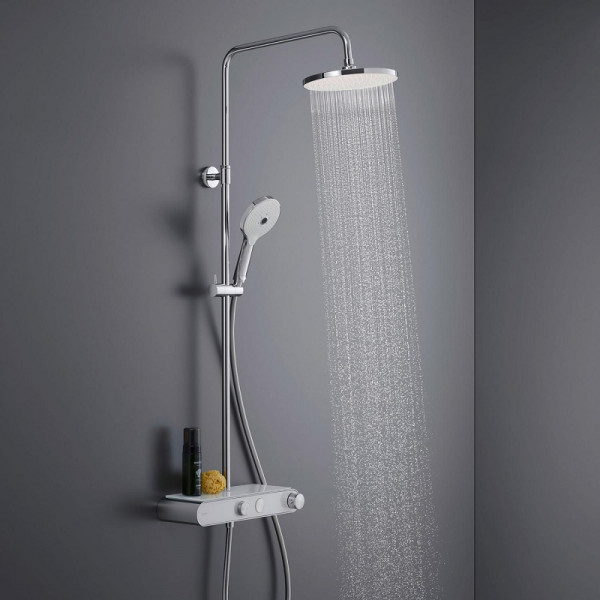 Shower Column Duravit Shower Systems Shelf 1050 Ø230mm Chrome/White TH4380008005