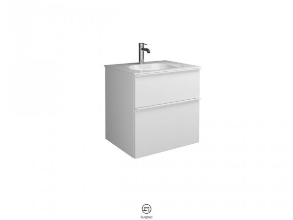 Bathroom Set Burgbad Fiumo 2 drawers, 1-hole washbasin 620x610mm Customizable SFXL062-PN491