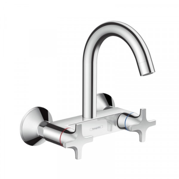 Hansgrohe Wall Mounted Kitchen Tap Logis high-spout
