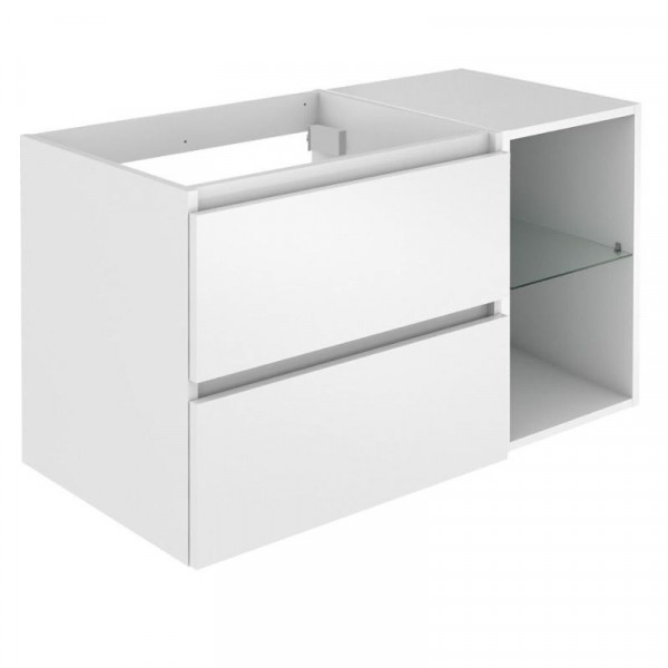 Vanity Unit Allibert LUNIK 2 drawers 900mm Glossy White