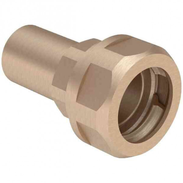 Geberit Mapress Junction with compression fitting for corrugated pipes,socket pipe ⌀18x15x20x67mm