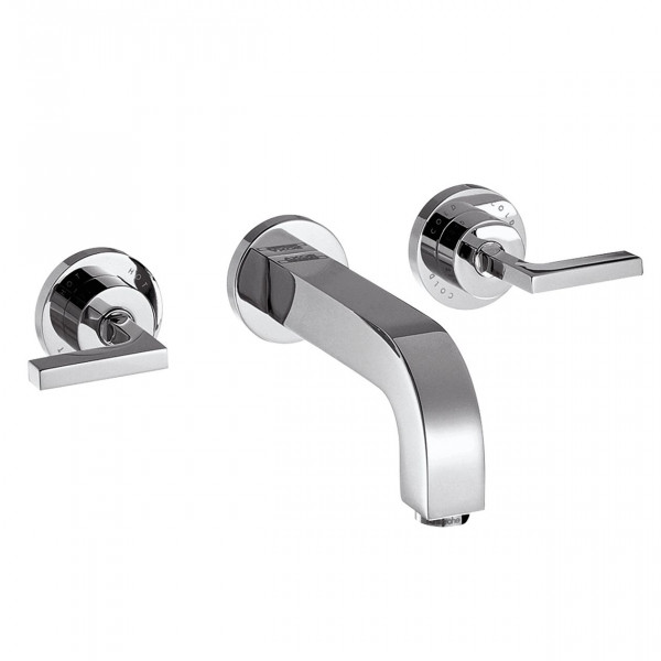 3 Hole Basin Tap Citterio 3 hole basin to lever handles long spout without plate Axor