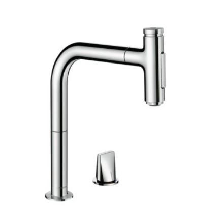 Hansgrohe Pull Out Kitchen Tap M71 Chrome 73818000