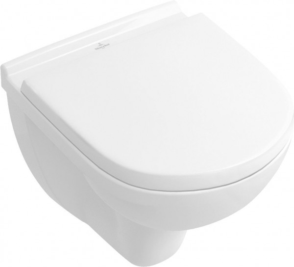 Villeroy and Boch Wall Hung Toilet O.Novo  Horizontal Outlet White Rimless 5688R001