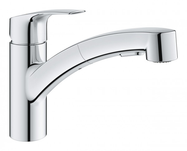 Pull Out Kitchen Tap Grohe Eurosmart with ColdStart Chrome