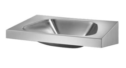 Delabie Wall Hung Basin TRAPEZ 505 mm x 150 mm 120270