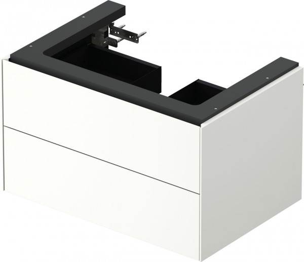 Vanity Unit Built-In Basin Duravit White Tulip 2 drawers 684x410mm White silk matt WT434103636