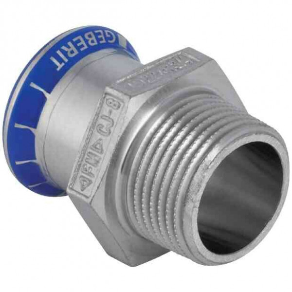 Geberit Plumbing Fitting Mapress Coupling with male thread ⌀28x48x25mm