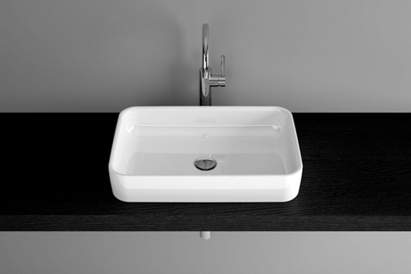 Bette Counter Top Countertop Basin without tap holes Art 600x400x110mm White A181-000PW