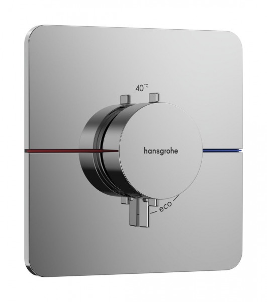 Thermostatic Shower Mixer Hansgrohe ShowerSelect Comfort Q 1 outlet Recessed 155x155mm Chrome