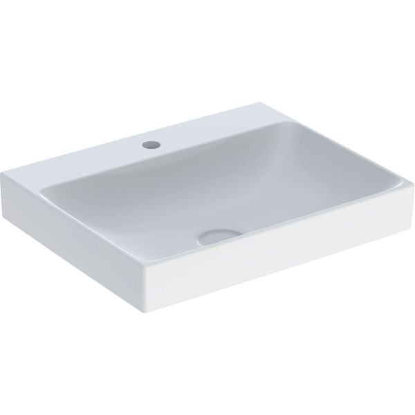 Vanity Basin Geberit ONE 1 hole, Vertical outlet 600x480mm White KeraTect