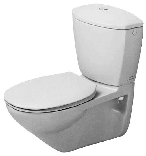 Duravit Wall Hung Toilet Duraplus Practica Cascade DuraPlus 365x650x335mm White 195090000