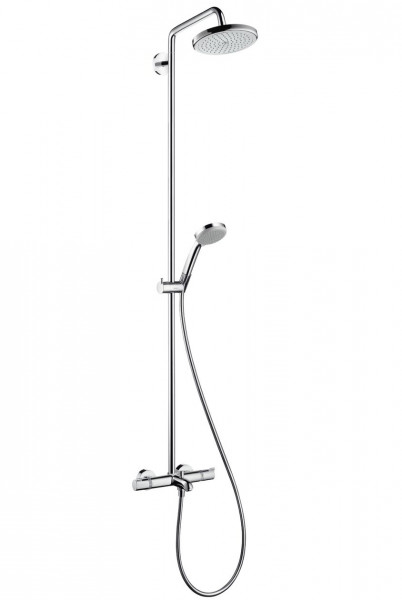 Hansgrohe Thermostatic Shower Croma 220 with 400mm Swivel Shower Arm & Bath Filler