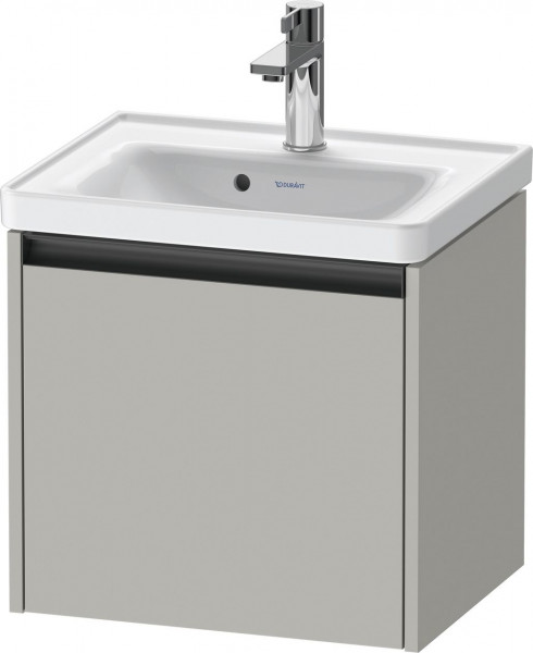 Cloakroom Vanity Unit Duravit Ketho.2 1 drawer, anthracite handle, for D-Neo washbasin 484x440mm Concrete Grey Matt K25080007070000