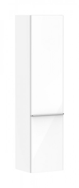 Tall Bathroom Cabinet Hansgrohe Xelu Q Left Hinge 400x370x1650mm Glossy White/Chrome