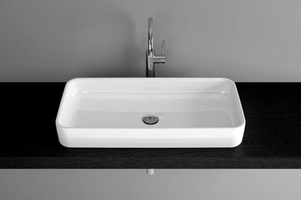Bette Counter Top Countertop Basin without tap holes Art 800x400x110mm White A182-000PW