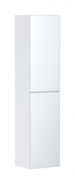Tall Bathroom Cabinet Hansgrohe Xevolos E Left Hinge 405x360x1760mm White Matt/Metallic White