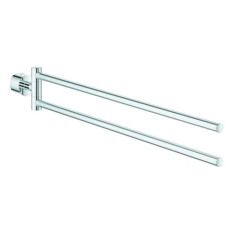 Wall Mounted Towel Rack Grohe Atrio with 2 non-pivoting arms Chrome