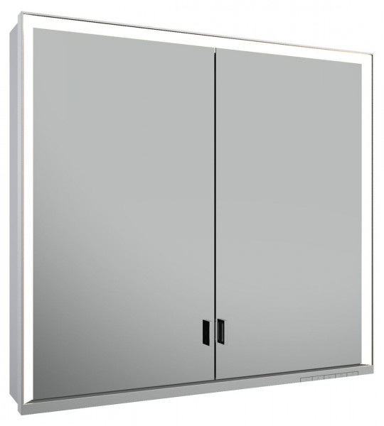 Bathroom Mirror Cabinet Keuco Royal Lumos 2 doors 800 mm Silver anodised