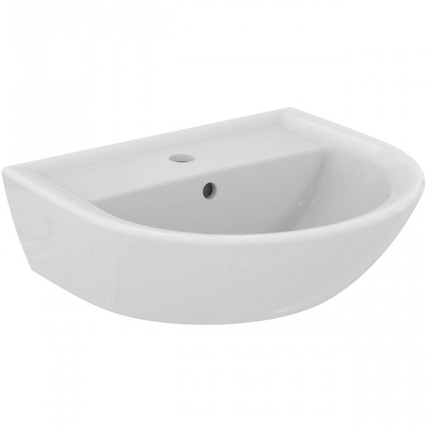 Cloakroom Basin Ideal Standard EUROVIT 1 hole, With overflow 500x175x440mm White