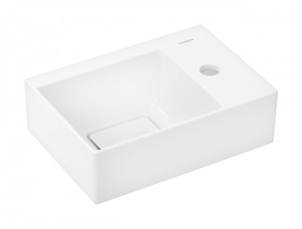 Cloakroom Basin Hansgrohe Xevolos E 1 hole right SmartClean 360x250x110 mm White