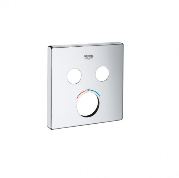 Grohe Rosette Flush-mounted thermostat Rosette SmartControl 2 push buttons Chrome