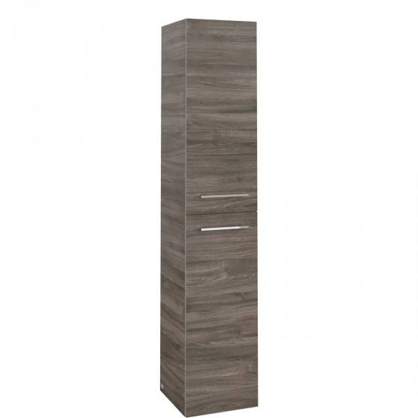 Villeroy and Boch Tall Bathroom Cabinets Avento 350x1760x370mm Stone Oak