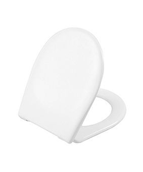 D Shaped Toilet Seat Vitra Pera Architecta Compact 430x360x45mm Glossy White