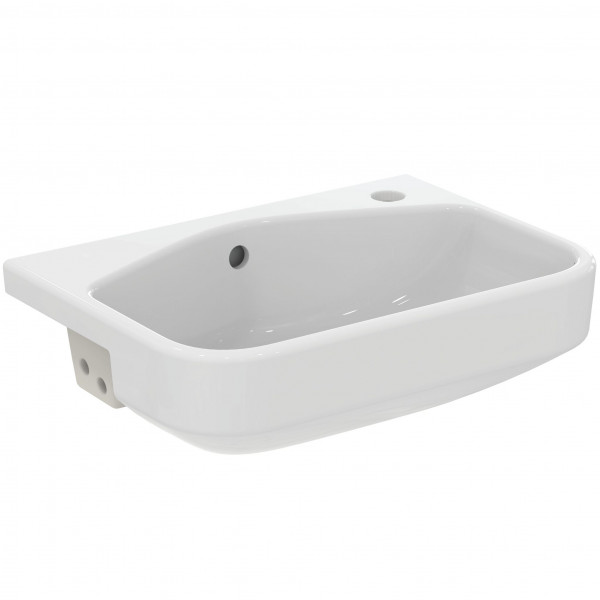 Semi Recessed Basin Ideal Standard i.life S 1 hole, overflow 500x360x175mm White