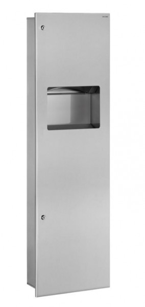 Delabie Recessed combi paper towel dispenser/bin Stainless steel satin matt 510715S