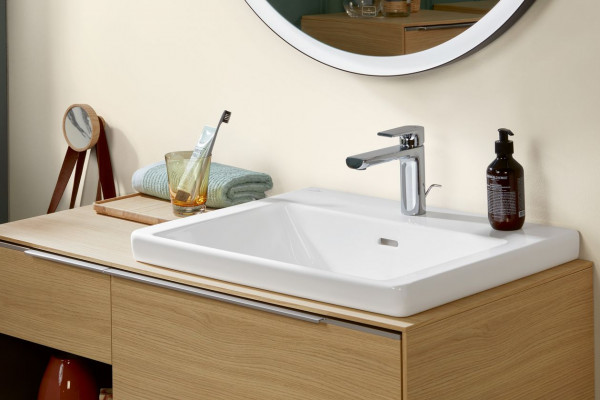 Vanity Basin Villeroy and Boch Subway 3.0 1 hole, With overflow, Unpolished 600mm Alpine White
