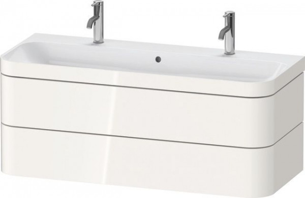 Bathroom Set Duravit Happy D.2 Plus Double washbasin 2x1 hole 1175mm Glossy White