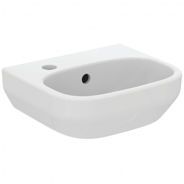 Cloakroom Basin Ideal Standard i.life A 1 left hole, with overflow 350x115x300mm White