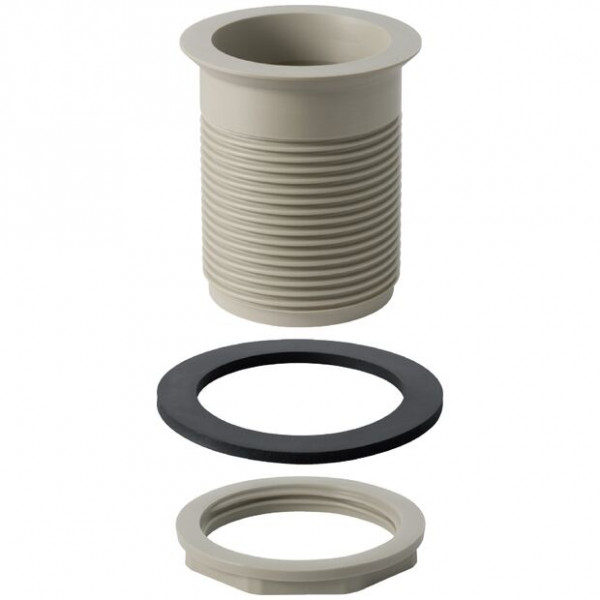 Geberit Drain valve with round thread for chrome steel basin PP