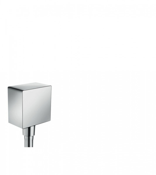 Hansgrohe Fixfit Square wall outlet with non-return valve and synthetic joint