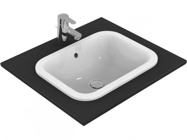 Ideal Standard Inset Basin Connect rectangular form 500mm Ceramic